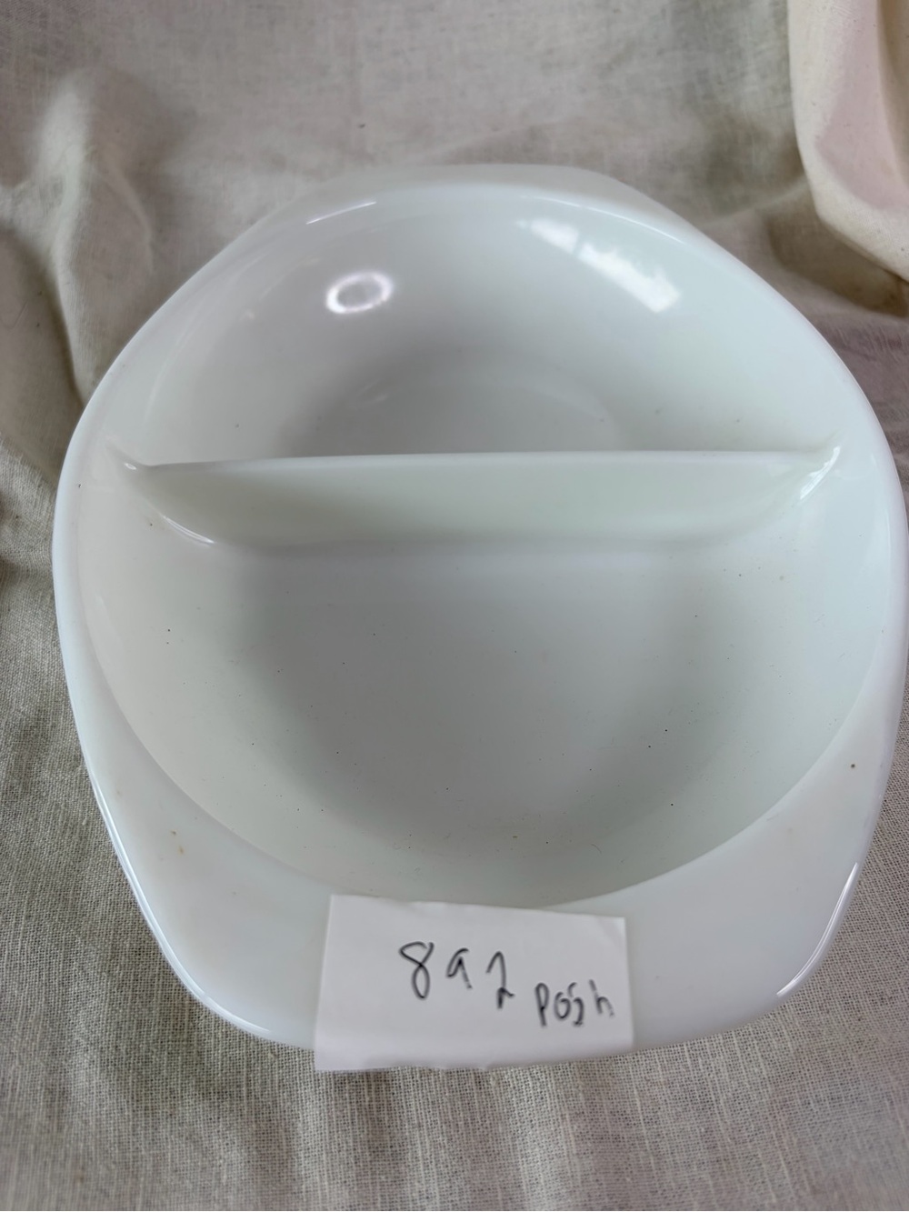 White Divided Ceramic Serving Dish